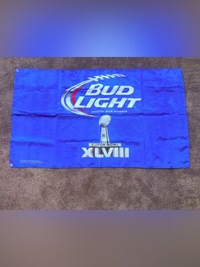 Bud Light Super Bowl XLVIII Flag -Seahawks Win! 36x60